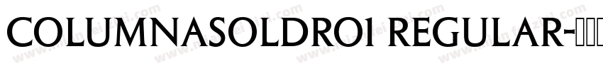ColumnaSolDRo1 Regular字体转换